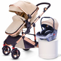 Baby Stoller 3 in 1 High View Pram Foldable Pushchair for Newborns